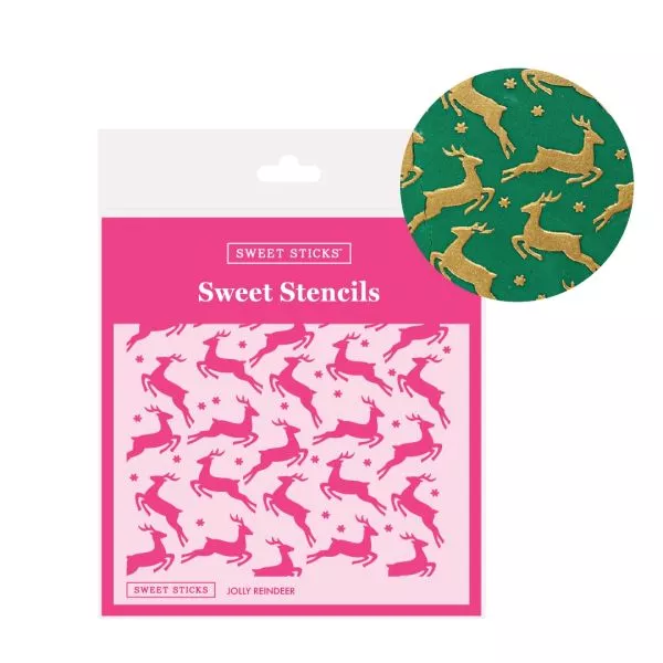 Sweet Sticks Jolly Reindeer Stencil